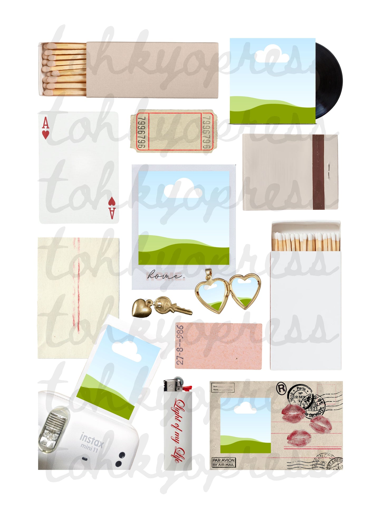 'Home' Matchbox Print Template