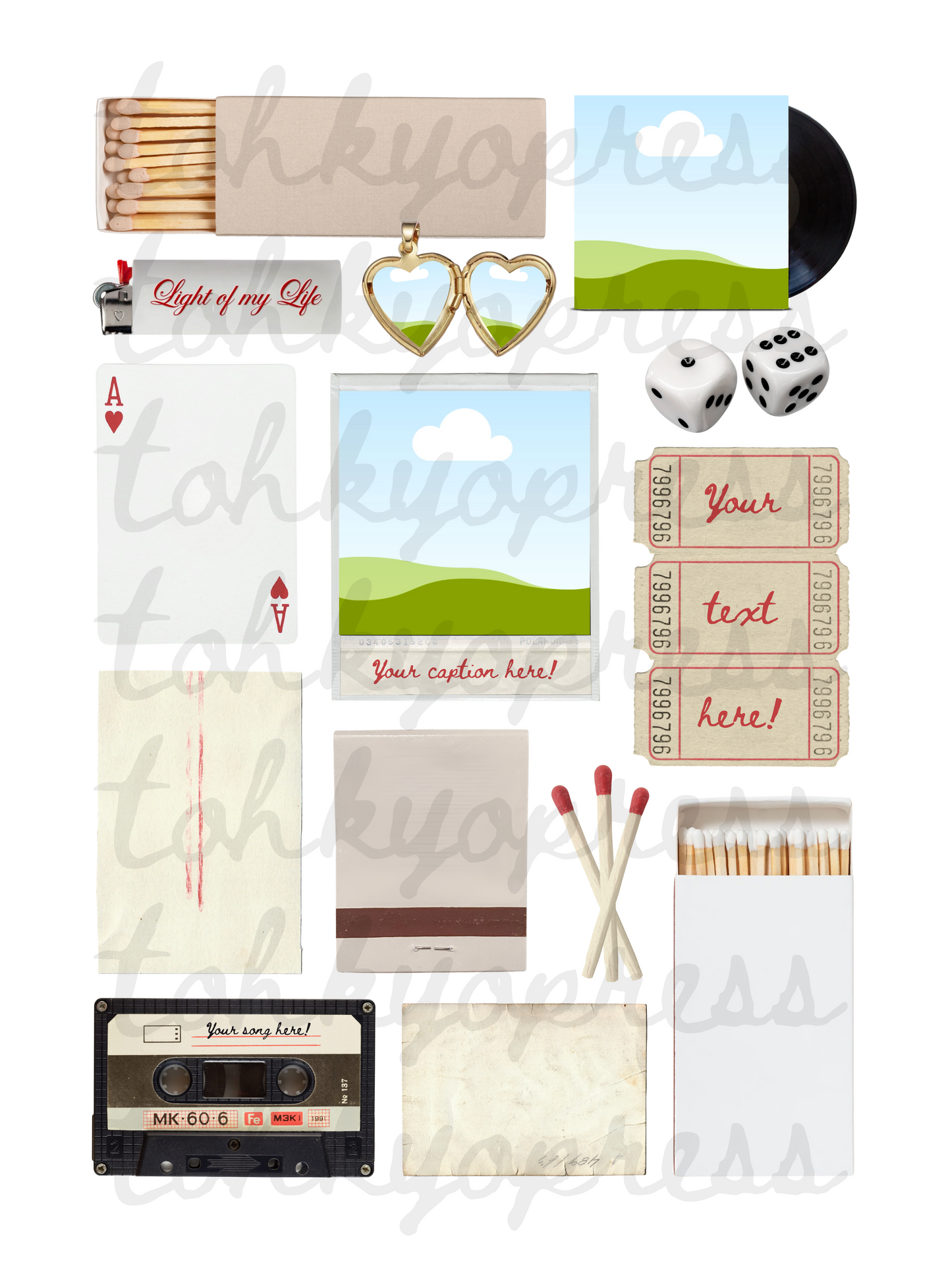 Dice + Matchsticks Print Template