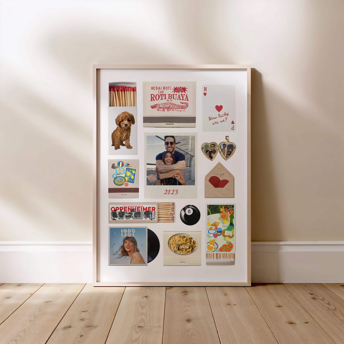 'P.S. I love you!' Matchbox Print Template