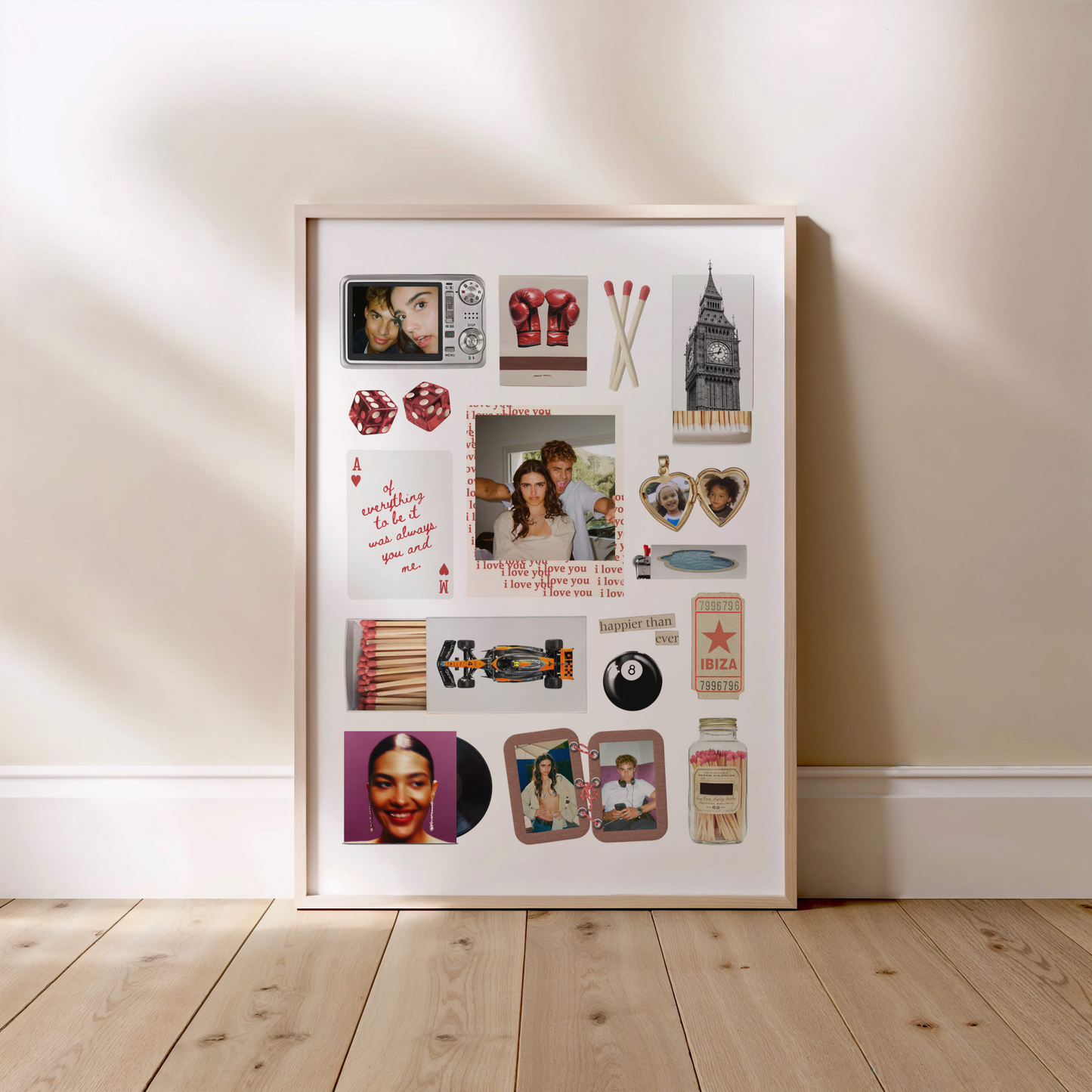 'Happier Than Ever' Matchbox Print Template