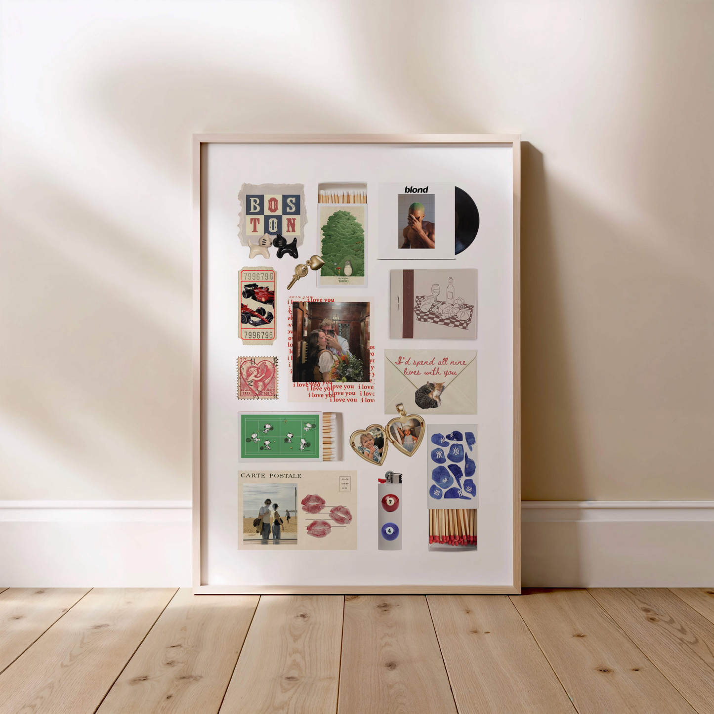 'I Love You' Matchbox Print Template