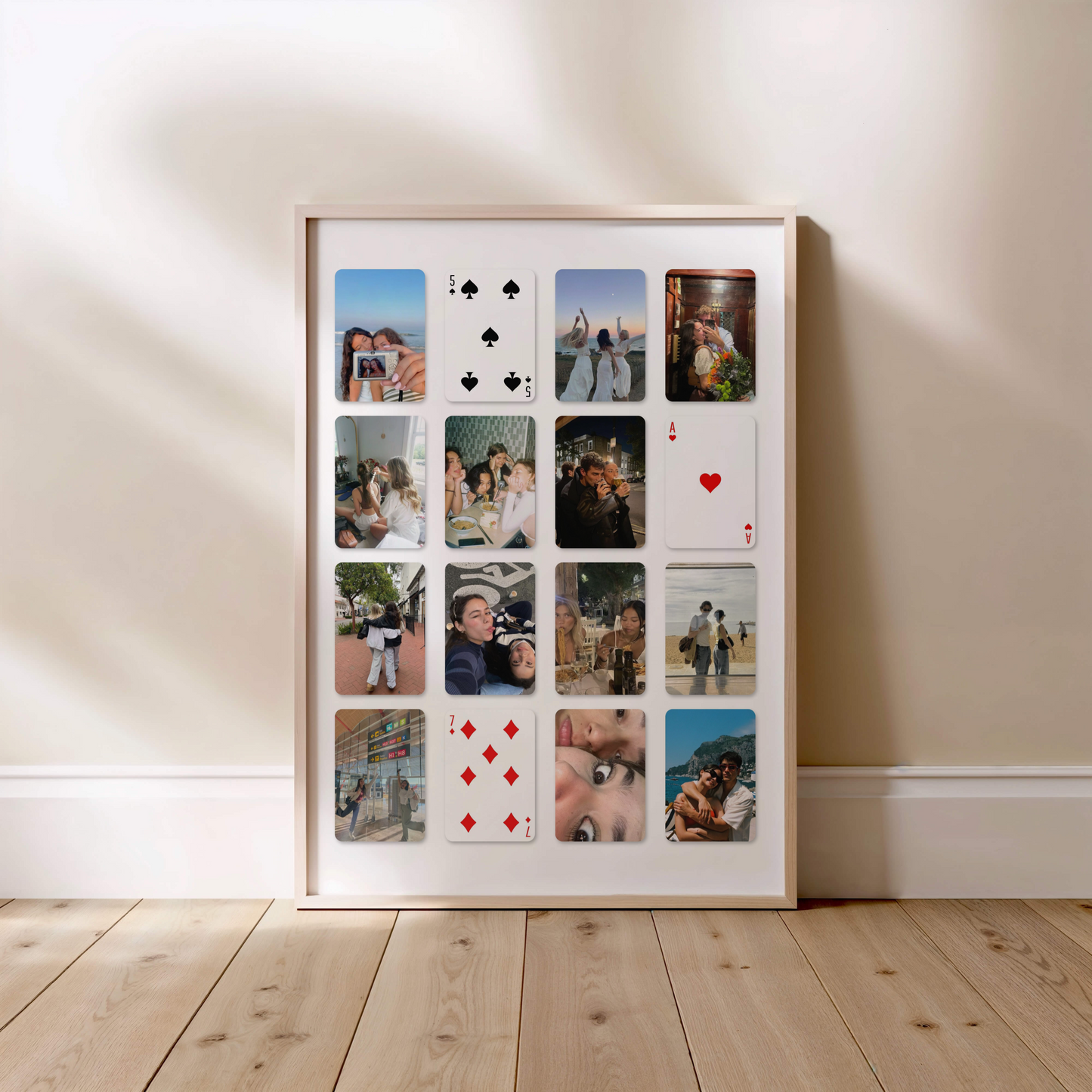 Playing Cards Photo Collage Template
