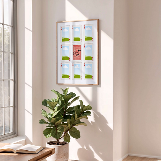 'Lucky Us' Playing Cards Print Template