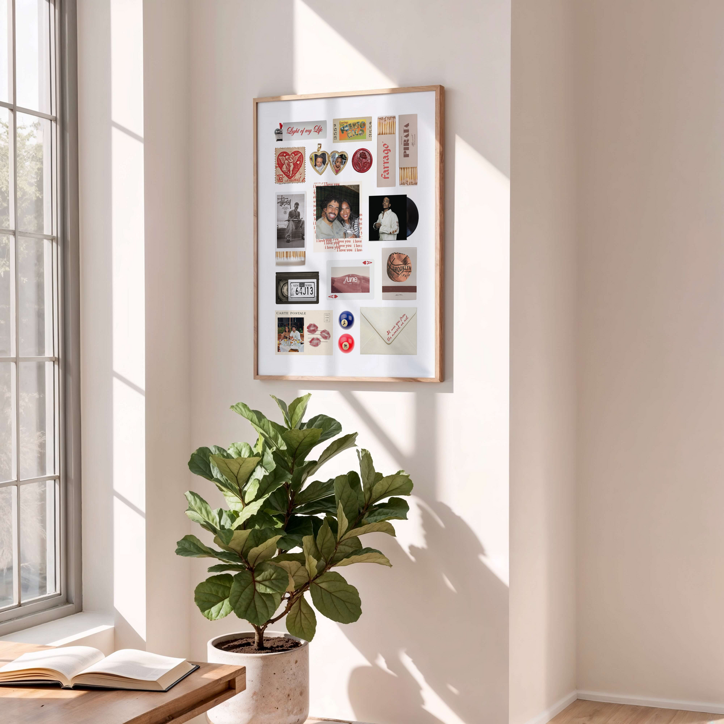 'Light of my Life' Matchbox Print Template