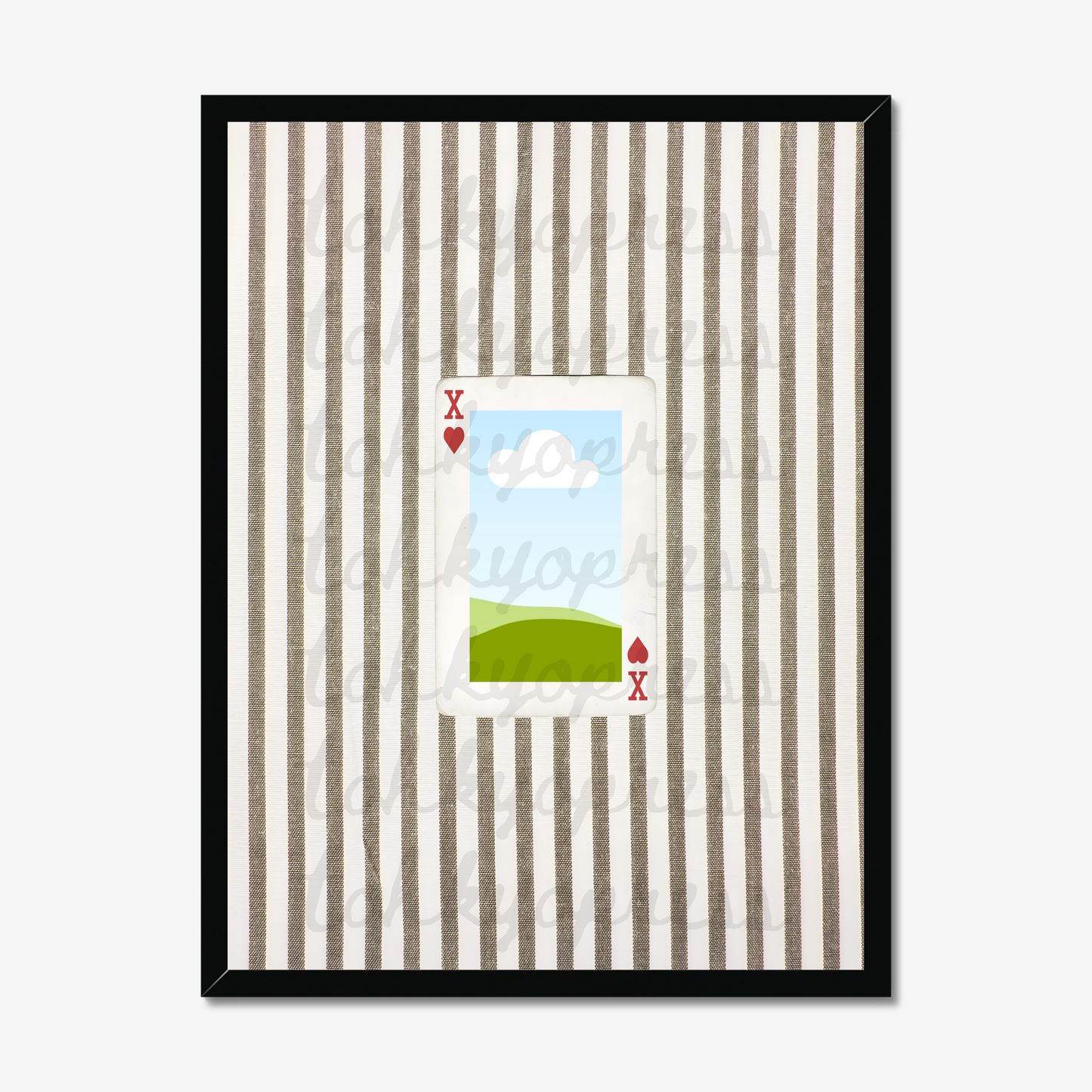 Striped Playing Card Print Template