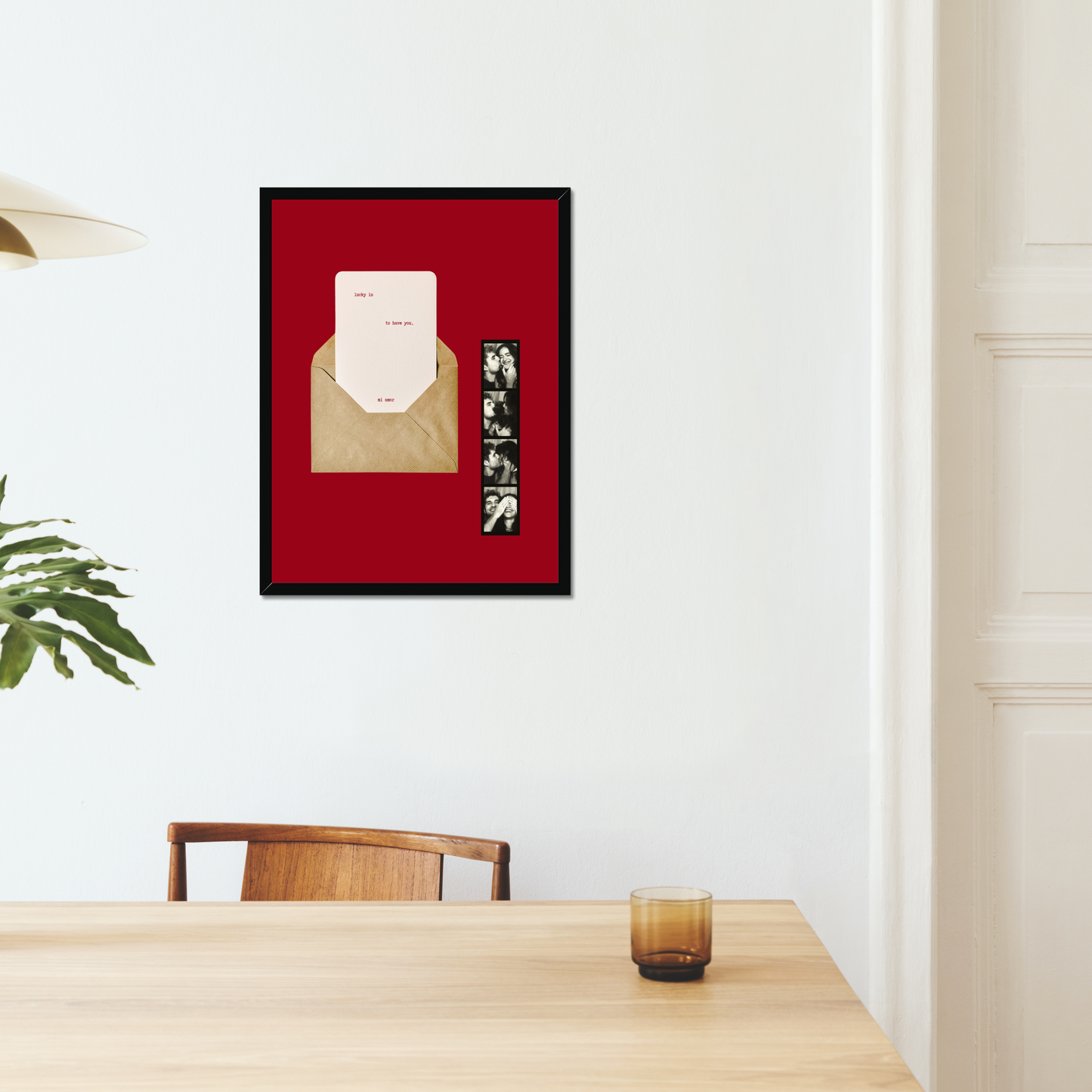 Red Love Letter Print Template