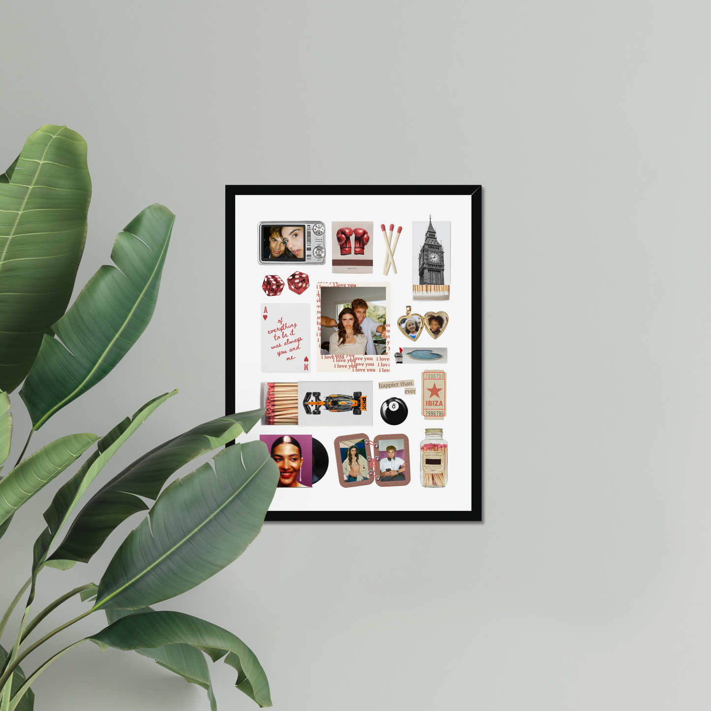 'Happier Than Ever' Matchbox Print Template