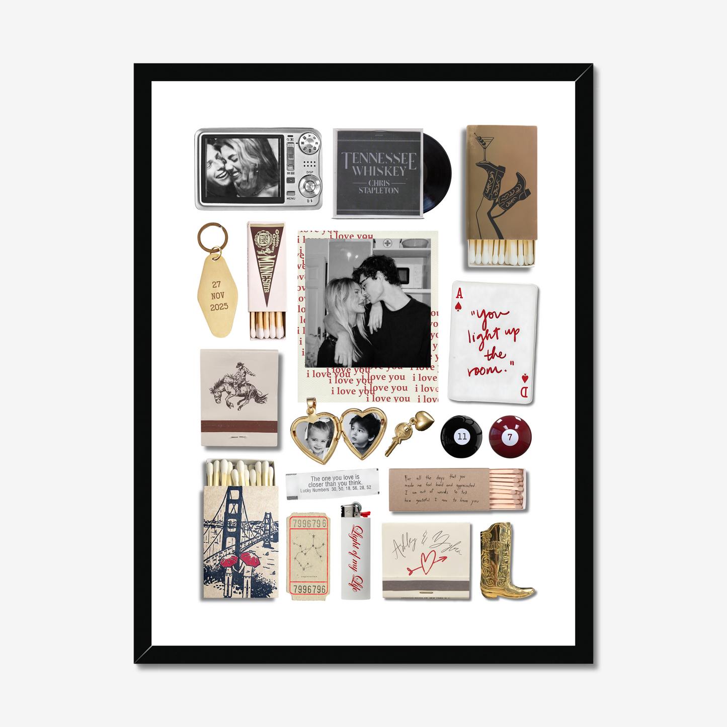 'Good Fortune' Matchbox Print Template