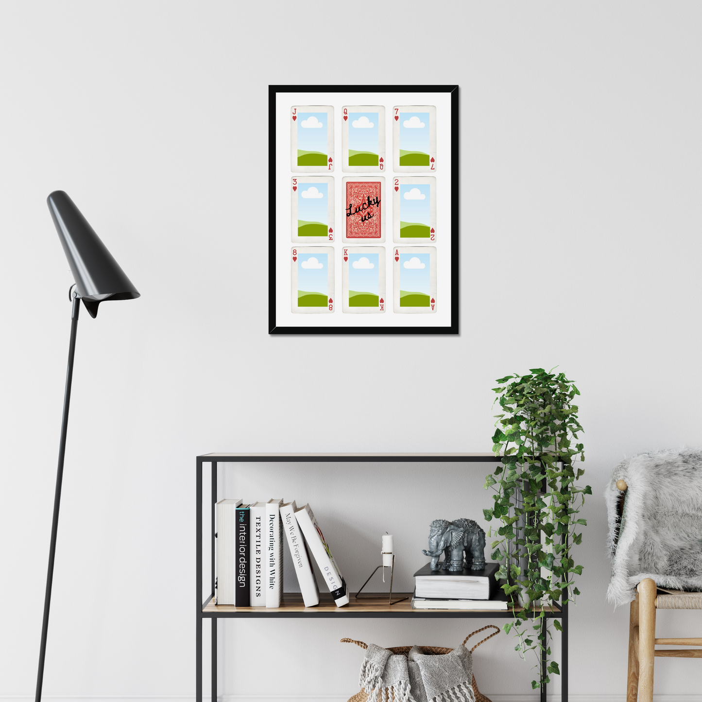 'Lucky Us' Playing Cards Print Template