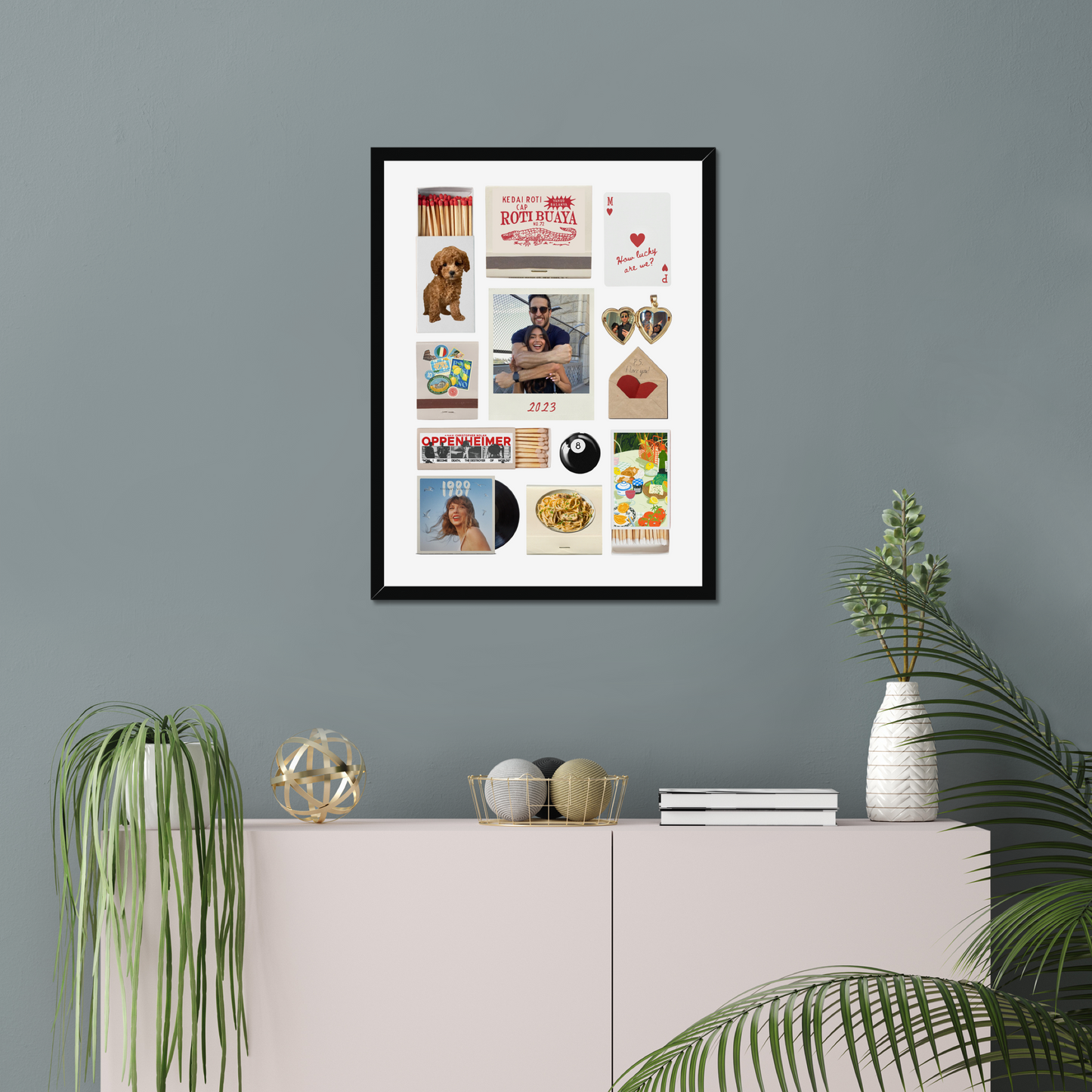 'P.S. I love you!' Matchbox Print Template