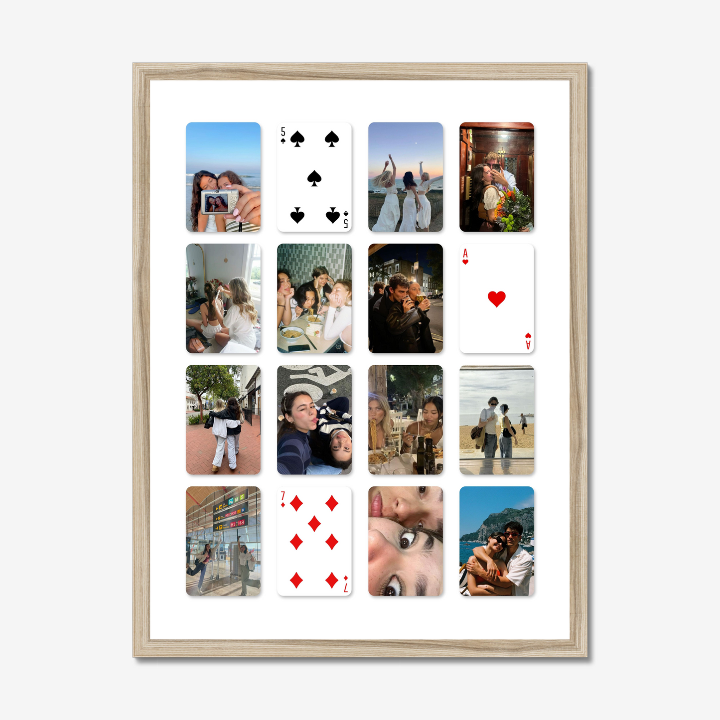 Playing Cards Photo Collage Template
