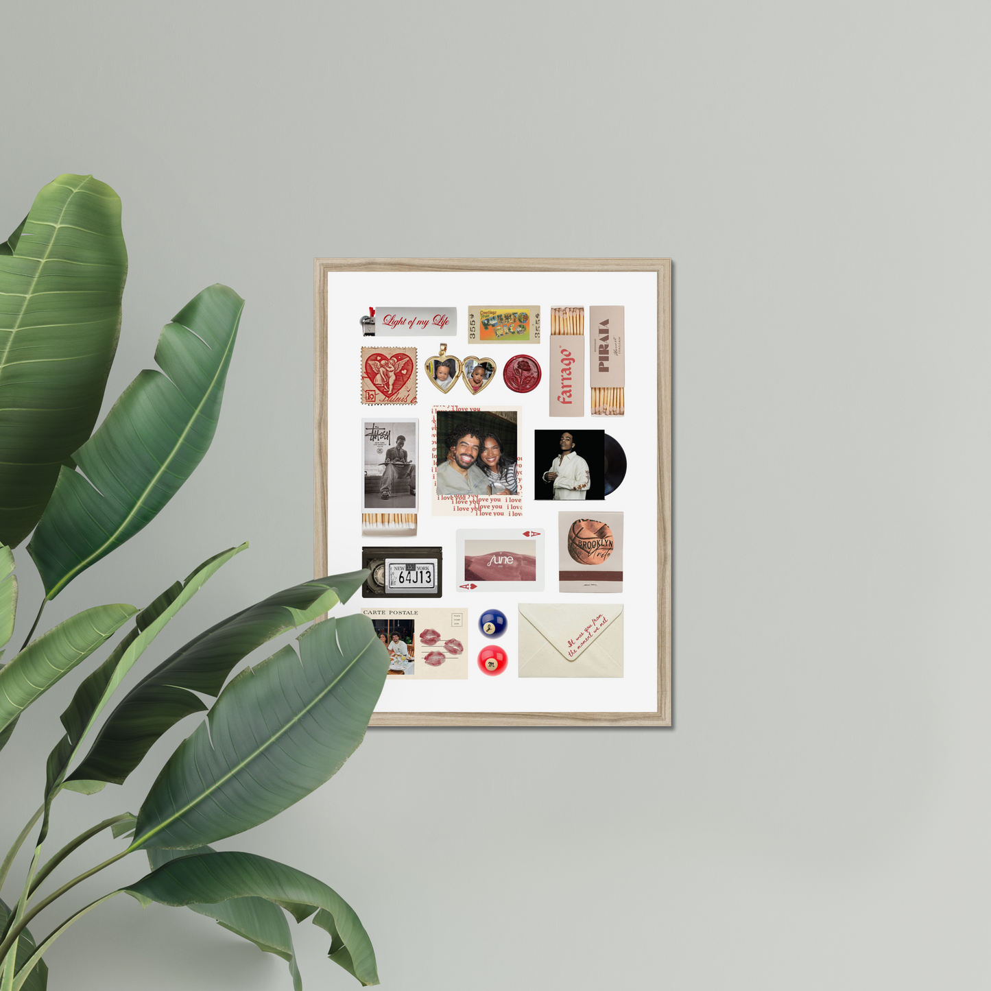 'Light of my Life' Matchbox Print Template