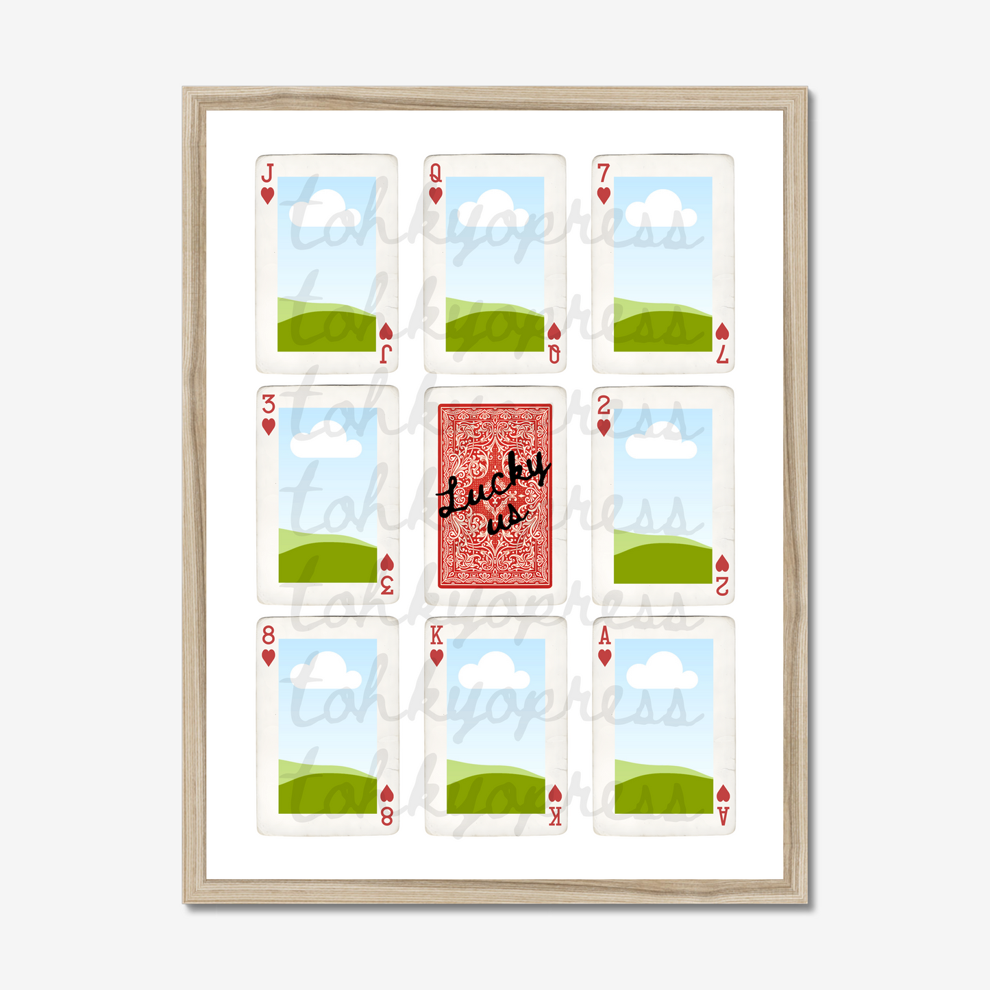 'Lucky Us' Playing Cards Print Template