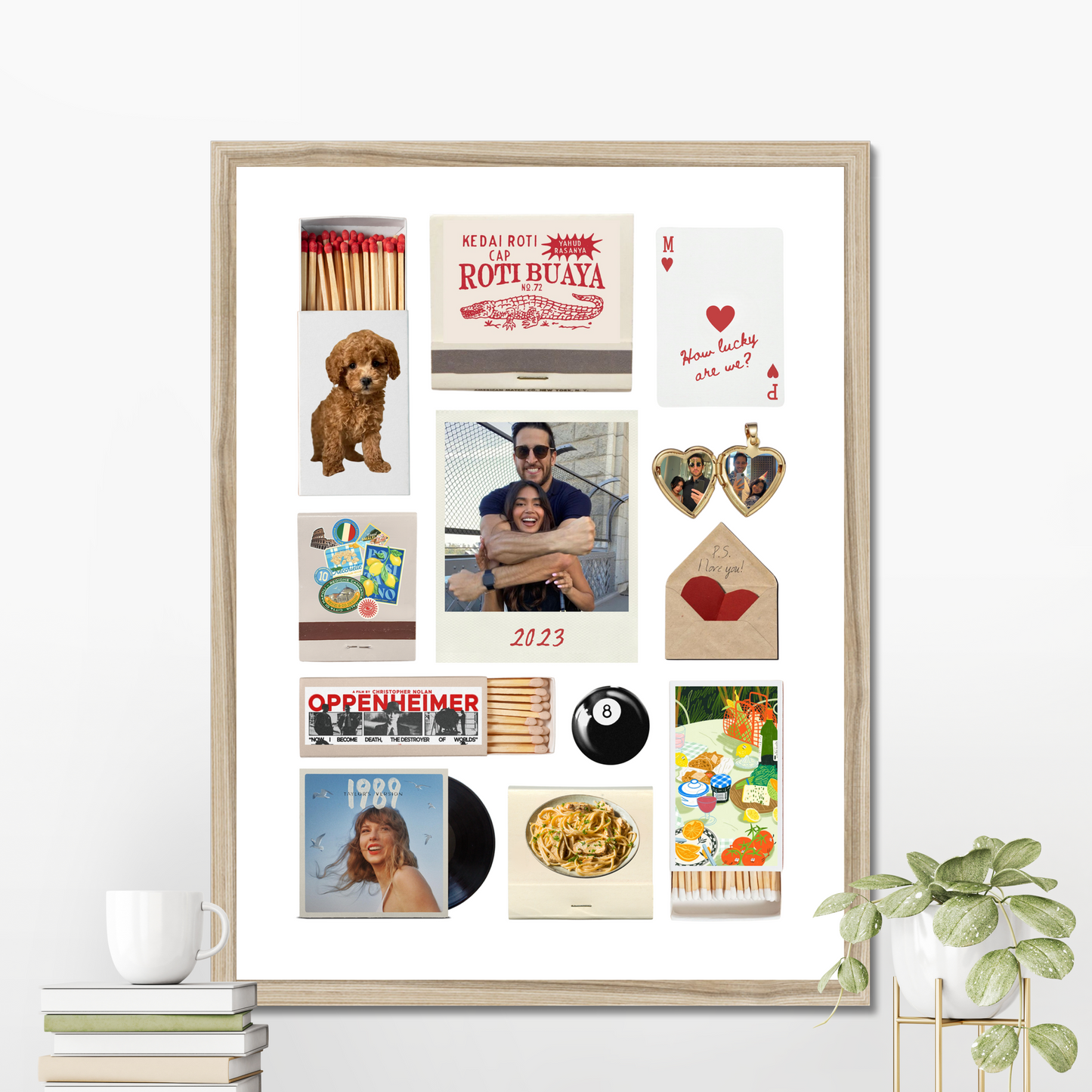 'P.S. I love you!' Matchbox Print Template