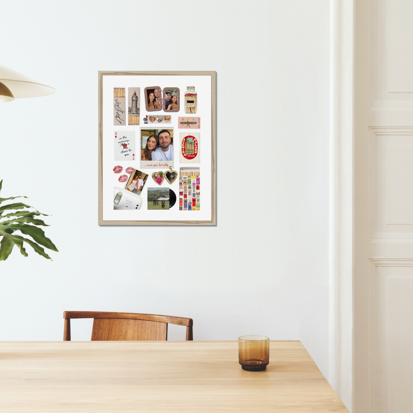 'I Miss You' Matchbox Print Template