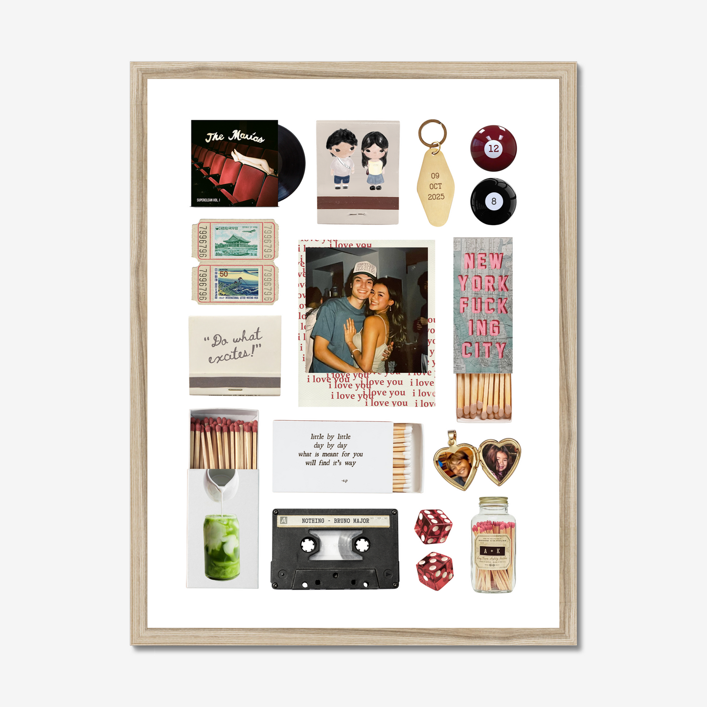 'Little By Little' Matchbox Print Template