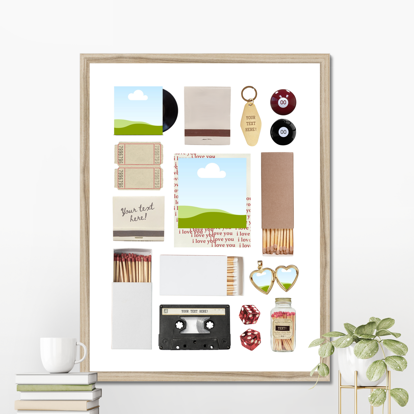 'Little By Little' Matchbox Print Template