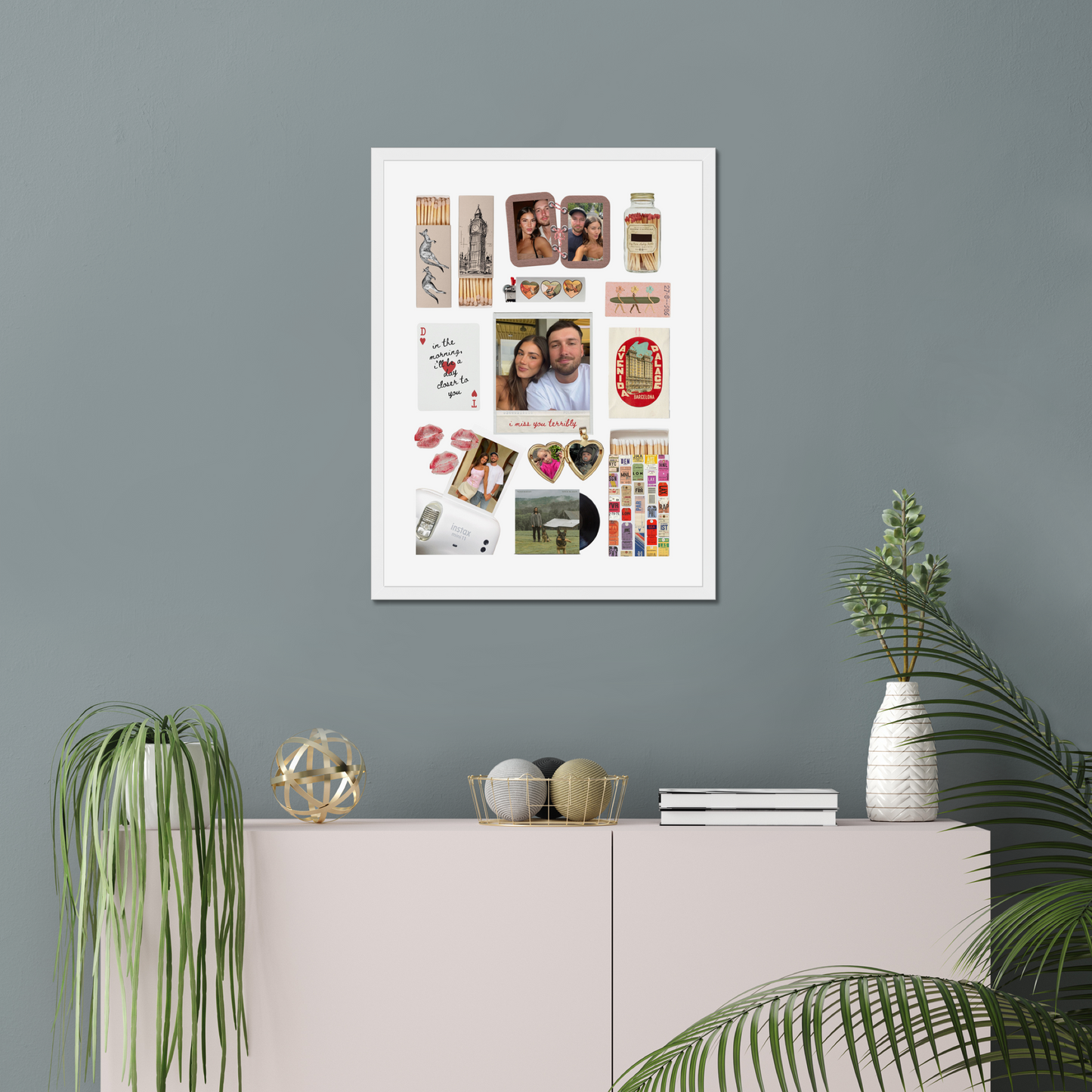 'I Miss You' Matchbox Print Template