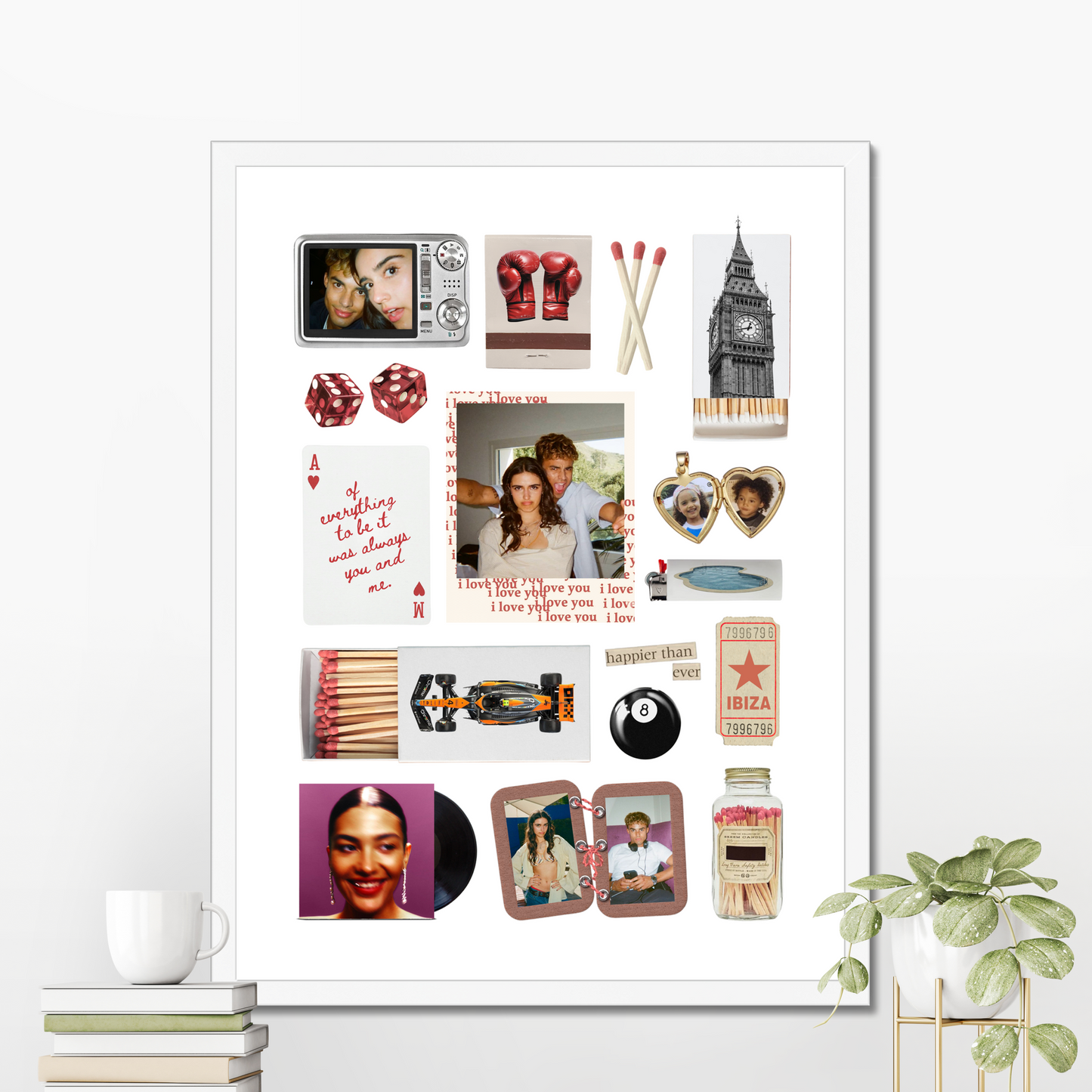 'Happier Than Ever' Matchbox Print Template