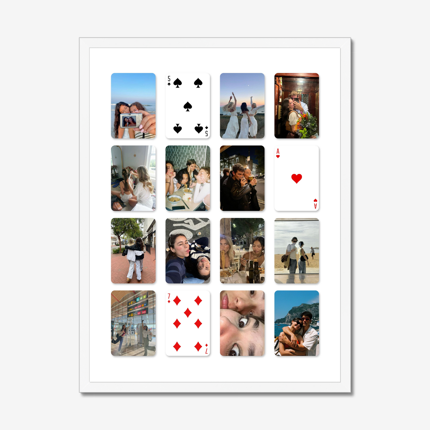 Playing Cards Photo Collage Template