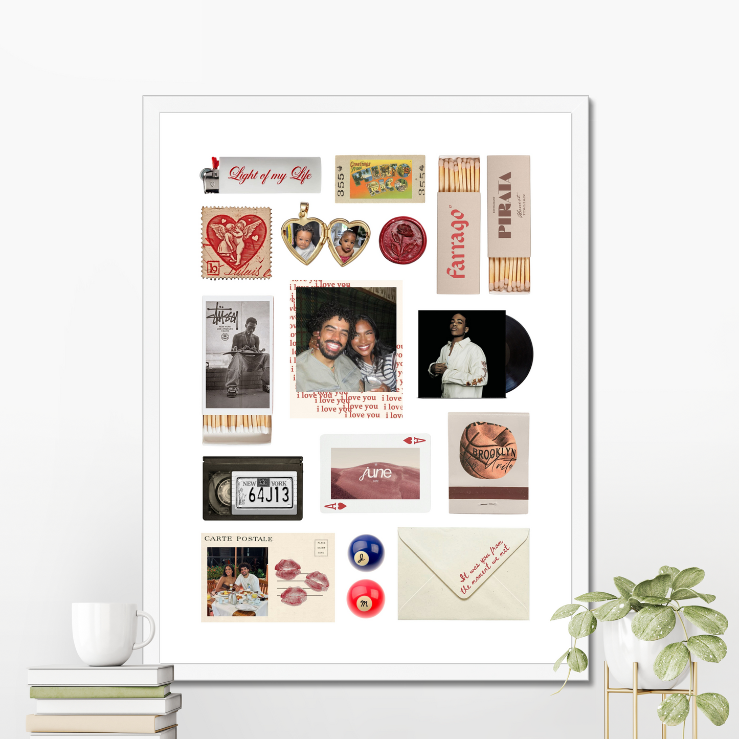 'Light of my Life' Matchbox Print Template