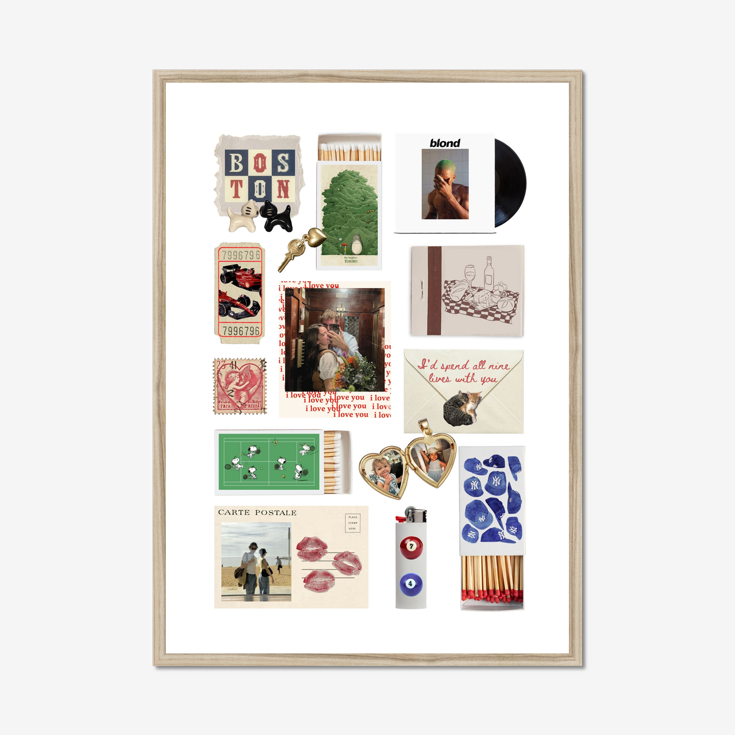 'I Love You' Matchbox Print Template