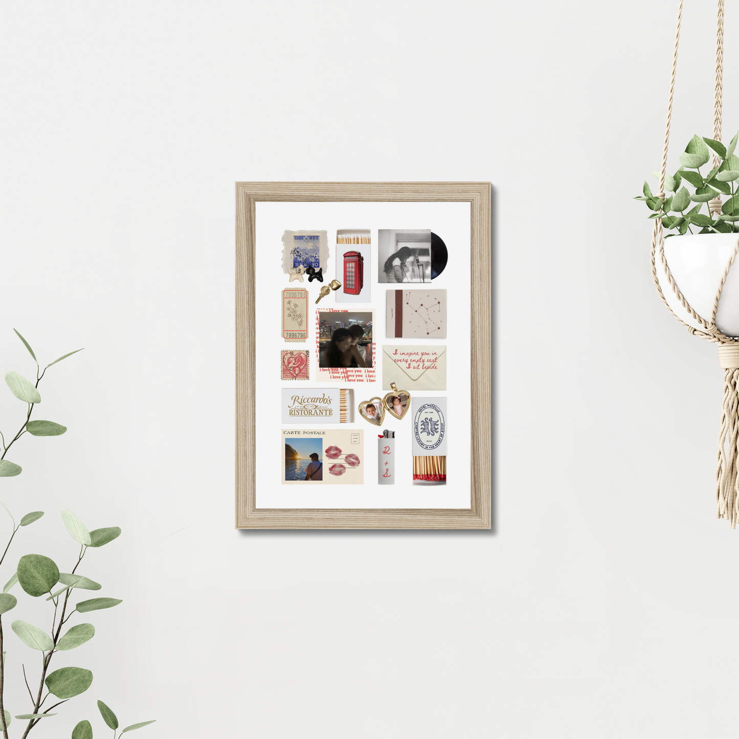 'I Love You' Matchbox Print Template